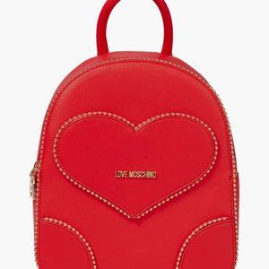 LOVE MOSCHINO Studded faux leather backpack ONE SIZE